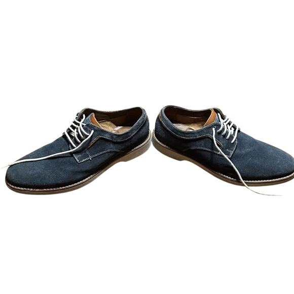 Johnston & Murphy Men\'s Dark Blue Suede Oxfords size 10M